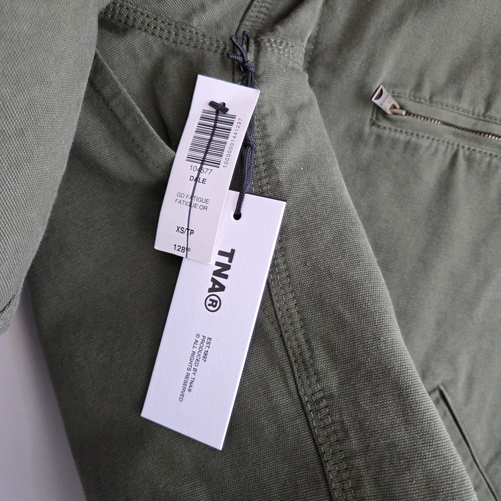 TNA Olive Dale Utility Chore Barn Jacket Lined Boxy XS NWT - Picture 4 of 15